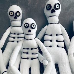 Halloween Skeleton Sock Doll - Etsy