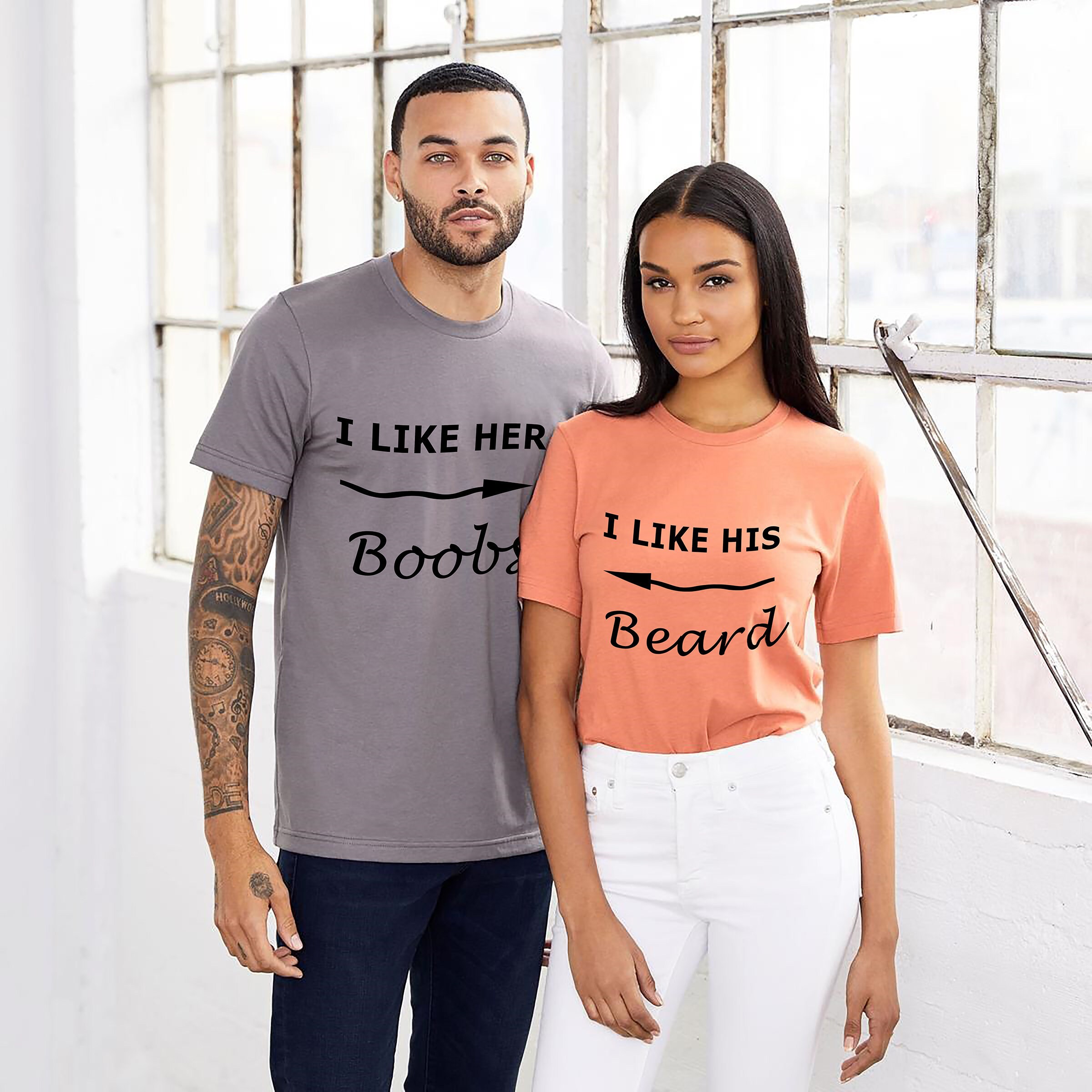 Her Boobs I Like His Beard 