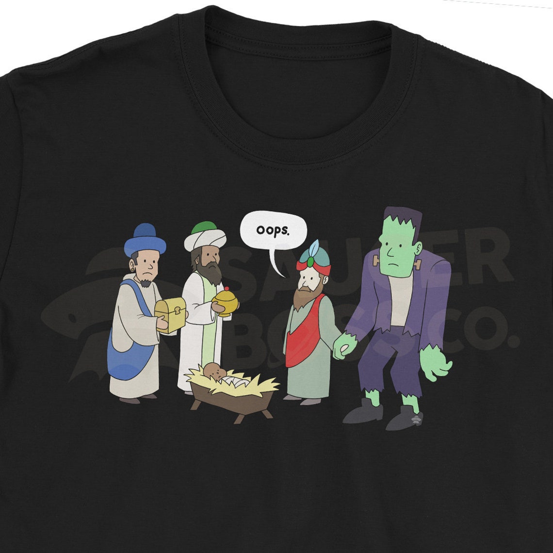 Gold Frankenstein and Myrrh Shirt Funny Christmas Shirt Etsy