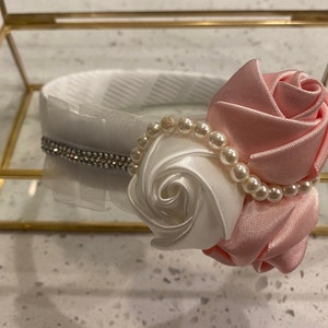 Elegant floral headband for your special day.  Vintage, Luxurious Headband, Jewel Headband. Silk Flower Headband.