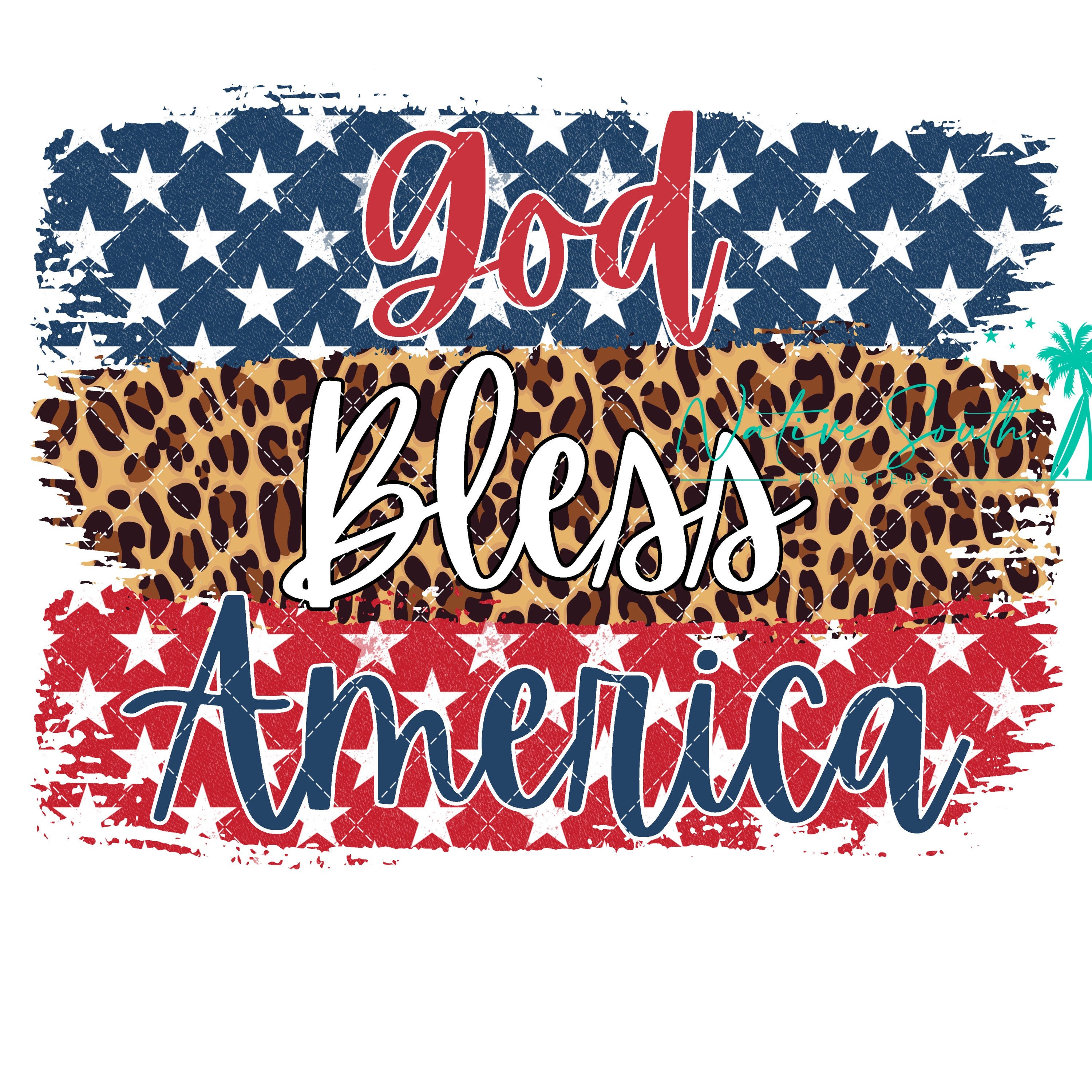 God Bless America Print / Patriotic Print/ Sublimation - Etsy
