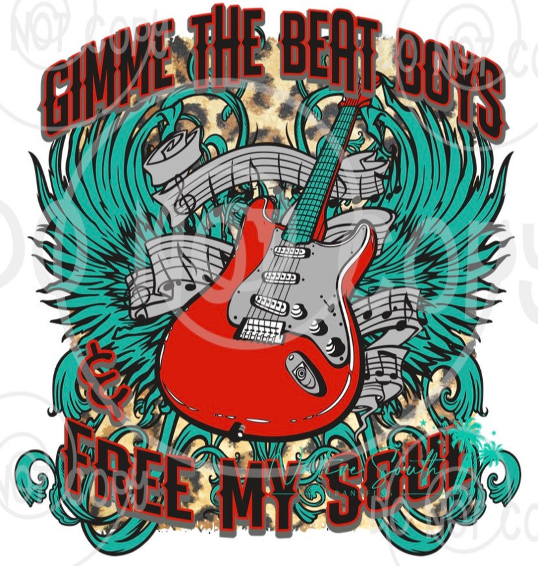 Guitar Print/ Rock and Roll Print/sublimation Print/diy Sublimation/ Ready to Press Transfer/no ...