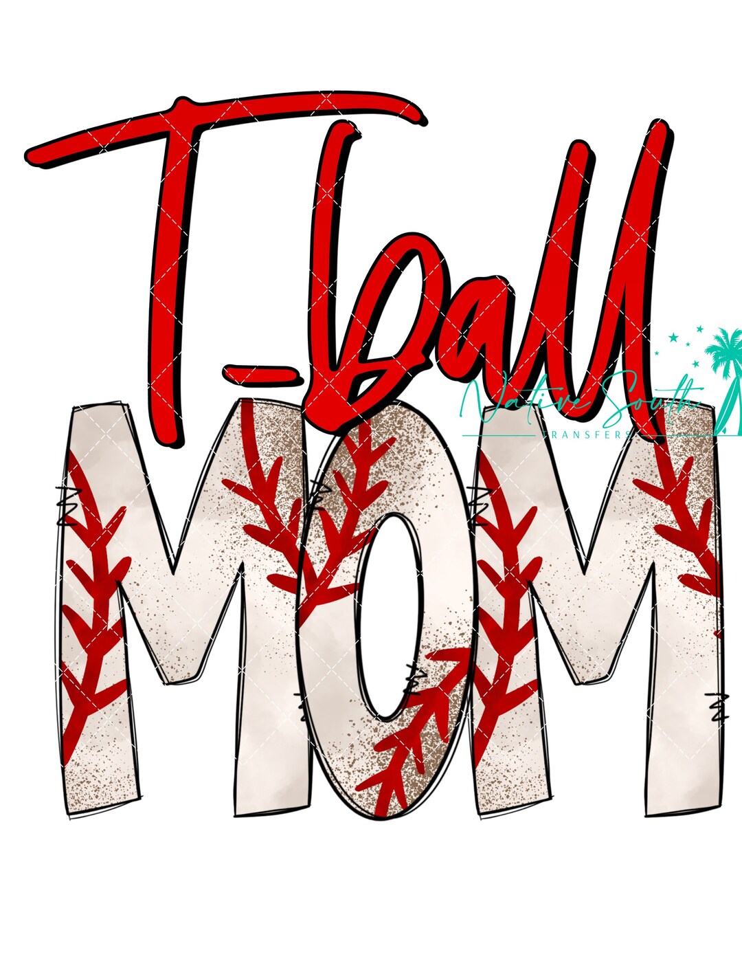Tball Mom Print / Heat Press Ready Print/ Sublimation Etsy