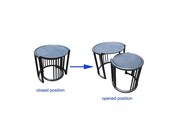 Rattan Wicker Nesting Tables (Set of 2 Pcs)