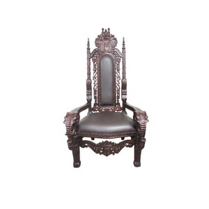 Mahogany Elephant King Chair