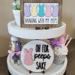 Easter Tiered Tray Decor