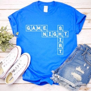 Game Night T-Shirt | Sweatshirt | Tank Top - Scrabble - Board Games Shirt - Game night outfit - team shirts