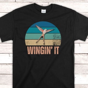 Funny Wingspan Inspired T-Shirt, Wingin It, Board Game Lover Shirt, Game Night Shirt, Bird Lover Shirt, Birdwatching Shirt, Funny Bird Tee