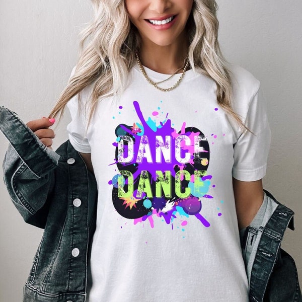 Fun Concert T-Shirt - Dance Dance - Fall Out Boy - Punk Rock Music Concert T-Shirt - 2000's Music - Colorful Punk Shirt - Vintage, Nostalgic