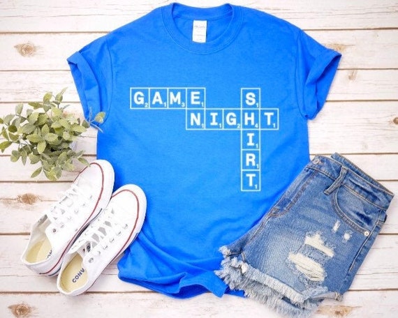 Game Night T-shirt Sweatshirt Tank Top Scrabble Board Games Shirt Game Night  Outfit Team Shirts - Etsy