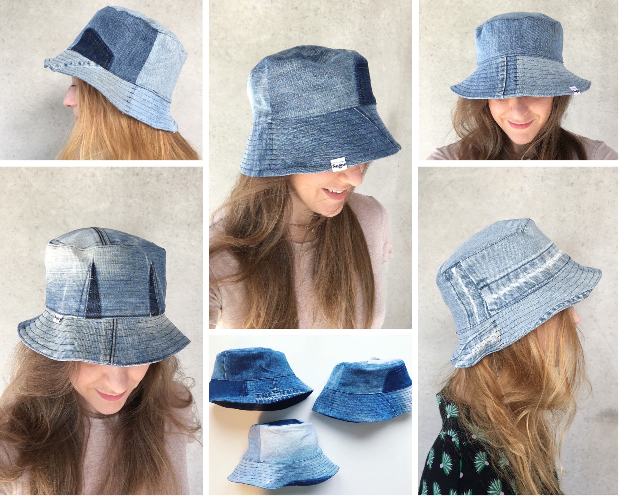 Custom Denim bucket hat One of a kind jeans hat made to Etsy