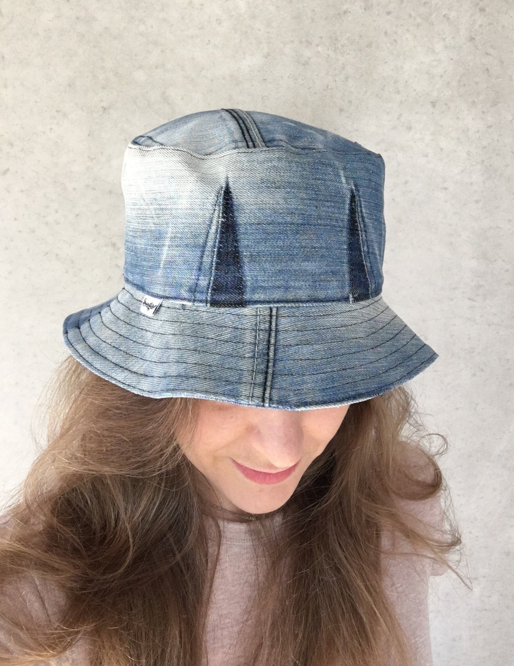 Denim Bucket Hat Repurposed Denim 
