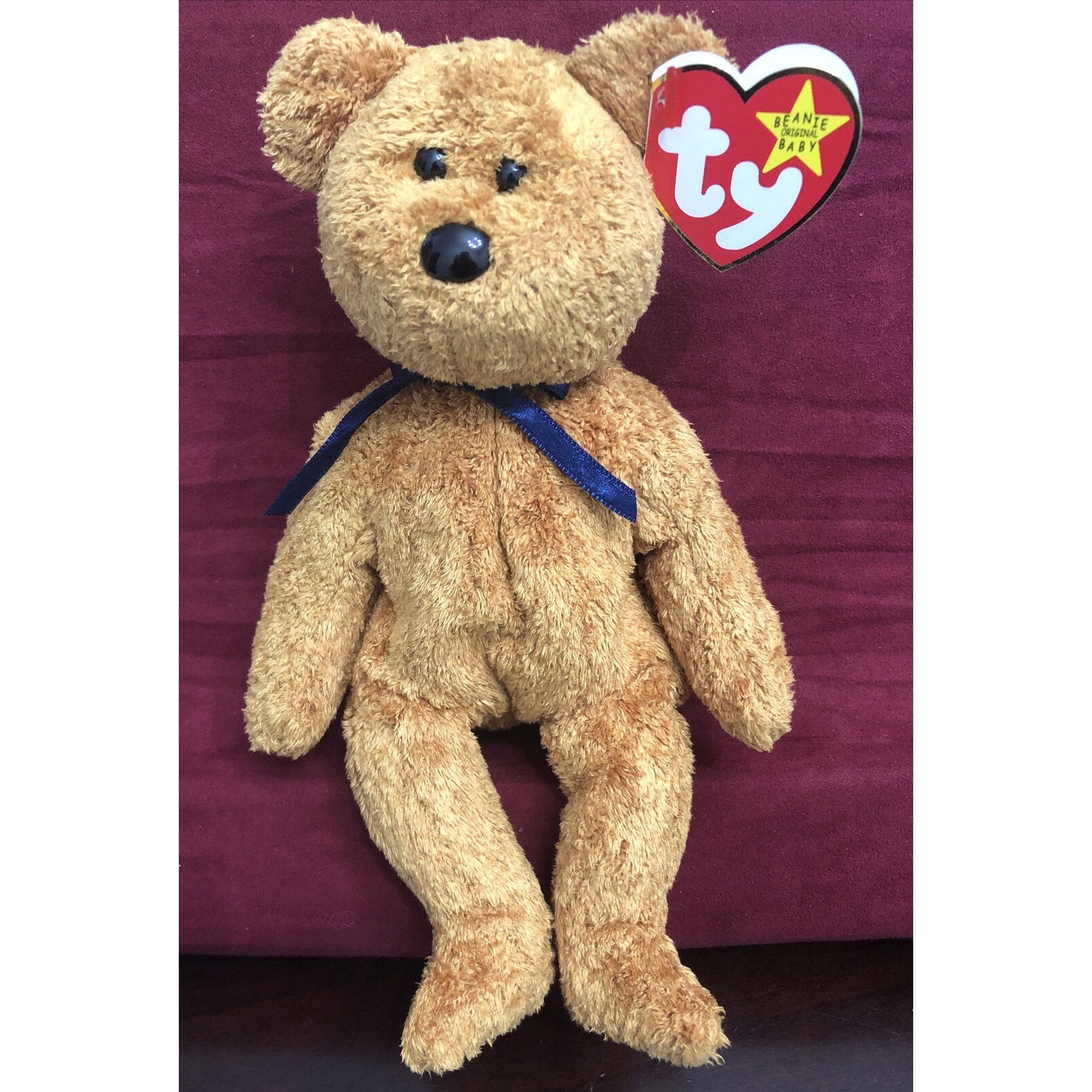 Beanie Baby Fuzz the Bear 9 New With Tags DOB July 23 1998 Etsy