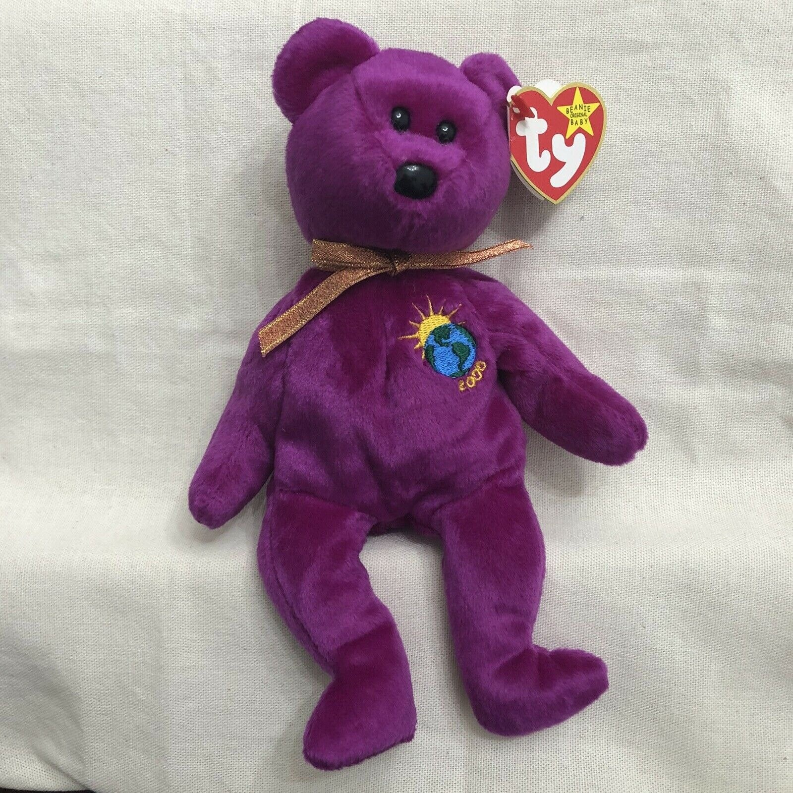 Beanie Baby Millennium the Bear TY Beanie Baby DOB January 01 Etsy