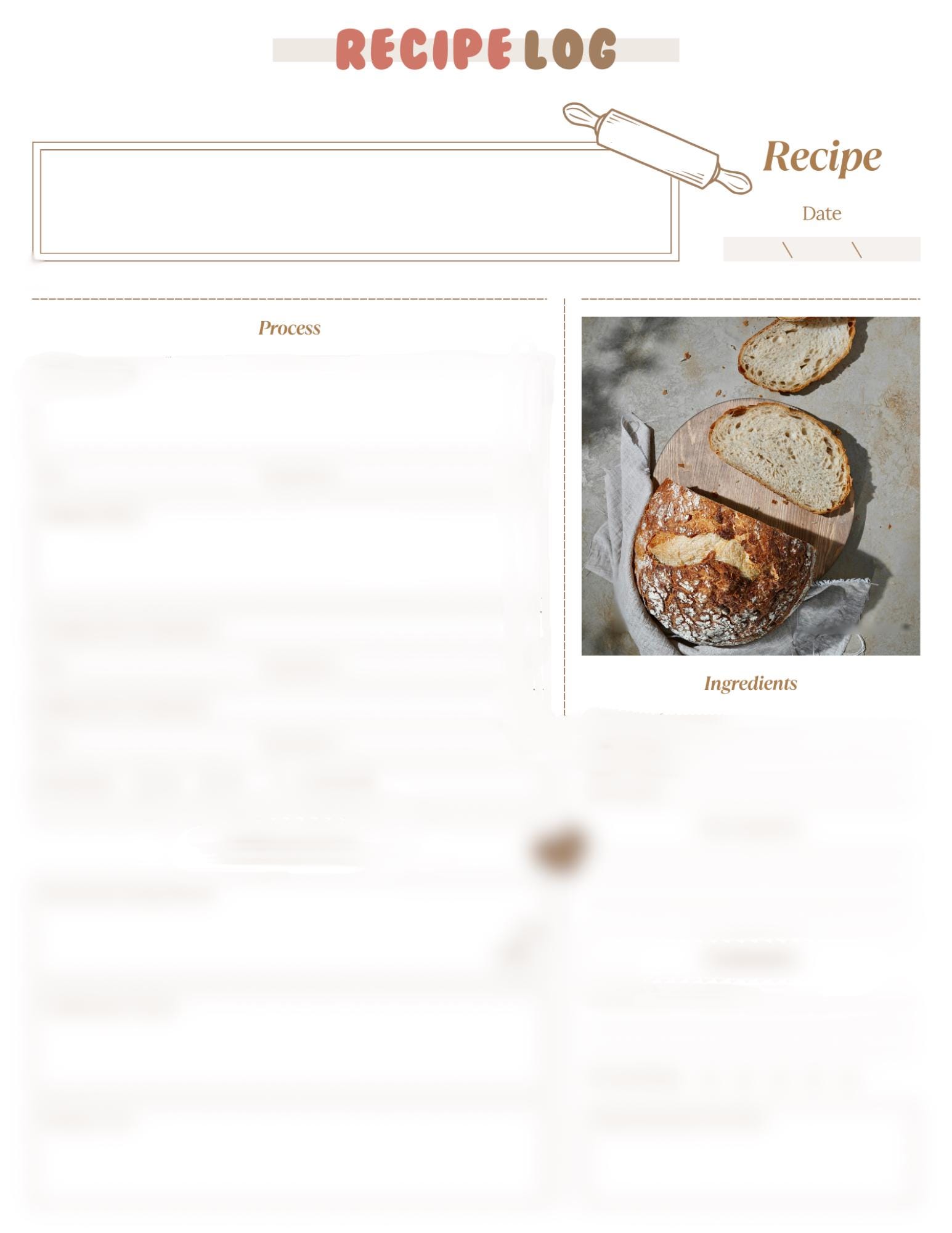 Baking Journal.pdf Sourdough Baking Journal - Printable PDF for Tracking Your Fermentation ...