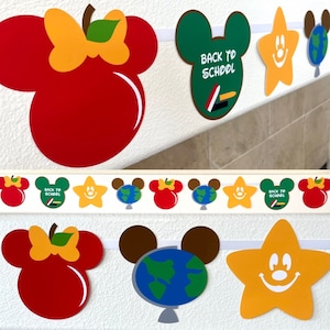 Disney School Banner | Disney Decoration |  Disney Banner |  Disney Back to School | Disney School Garland | Disney Resort Room Decoration