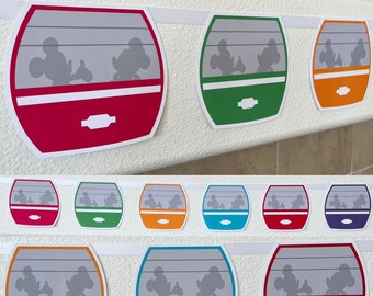 Disney SKYLINER BANNER / Disney Skyliner / Disney Gondola  / Mickey and Minnie Banner / Skyliner Garland / Disney Resort Room Decoration