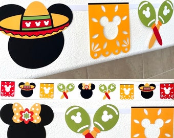 Disney Inspired Cinco de Mayo Banner | Disney Banner l Cinco de Mayo Decoration | Cinco de Mayo Garland | Disney Resort Room Decoration