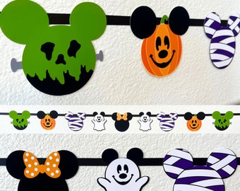 Disney Halloween MINI Garland |  Disney Halloween Banner | Disney Garland |  Holiday Decor | Halloween Decoration | Disney Halloween Decor