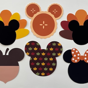 6 Mix and Match Disney Thanksgiving Decorations / Fall Decor / Disney Holiday / Window and Wall Decoration / Disney Resort Room Decoration