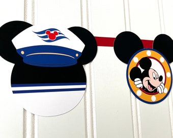 Disney Inspired Cruise MINI Garland |  Disney Cruise Banner | Cruise Garland | Cruise Decoration | Disney Cruise Decor