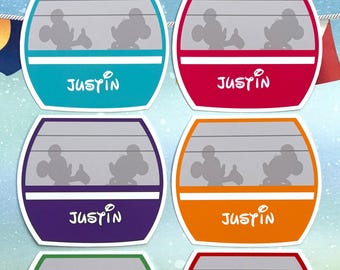 Disney SKYLINER STICKERS PERSONALIZED / Disney Skyliner / Disney Gondola Sticker /Laptop Sticker /Disney World Sticker /Disney Parks Sticker