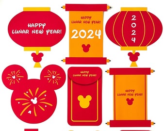 Disney Inspired Lunar New Year Decorations | Disney Decorations l Lunar New Year | Lunar New Year Party | Disney Resort Room Decoration