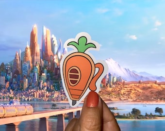 Disney Sticker / Disney Zootopia Carrot Pen Sticker / Disney Vinyl  / Laptop Sticker / Disney Movie Sticker / Disney Decal