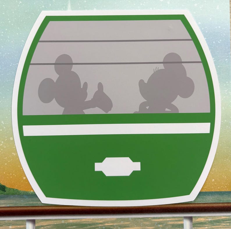 Disney MINI SKYLINER BANNER / Disney Skyliner / Disney Gondola / Skyliner Garland / Disney Banner / Disney Resort Room Decoration image 8