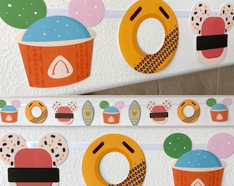 Disney Aulani Banner |  Disney Hawaii Banner | Disney Beach Decor | Disney Decoration  | Aulani Party Decoration | Disney Resort Room Decor