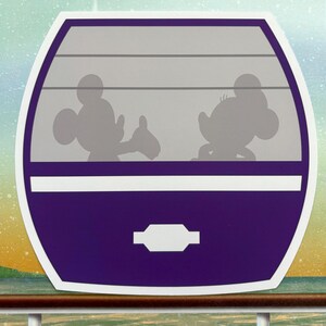 Disney MINI SKYLINER BANNER / Disney Skyliner / Disney Gondola / Skyliner Garland / Disney Banner / Disney Resort Room Decoration image 9