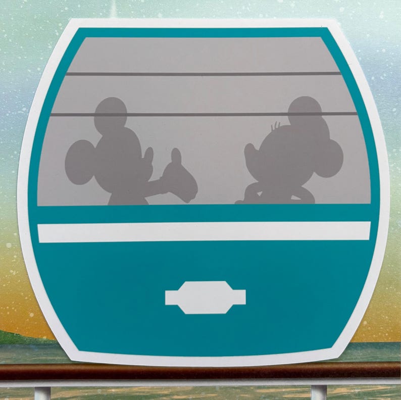 Disney MINI SKYLINER BANNER / Disney Skyliner / Disney Gondola / Skyliner Garland / Disney Banner / Disney Resort Room Decoration image 6