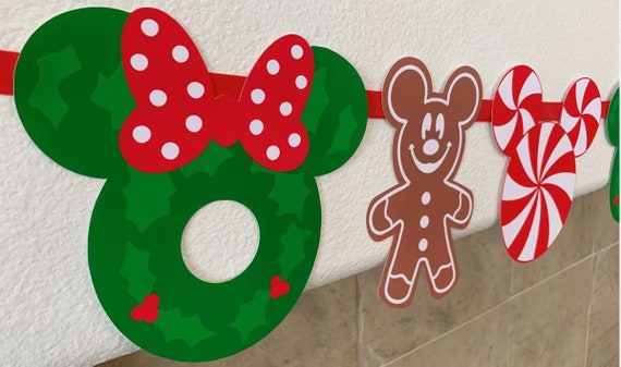 Disney Holiday Banner Mickey Christmas Decoration Disney - Etsy