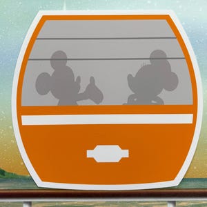 Disney MINI SKYLINER BANNER / Disney Skyliner / Disney Gondola / Skyliner Garland / Disney Banner / Disney Resort Room Decoration image 7