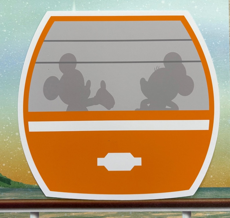 Disney MINI SKYLINER BANNER / Disney Skyliner / Disney Gondola / Skyliner Garland / Disney Banner / Disney Resort Room Decoration image 7