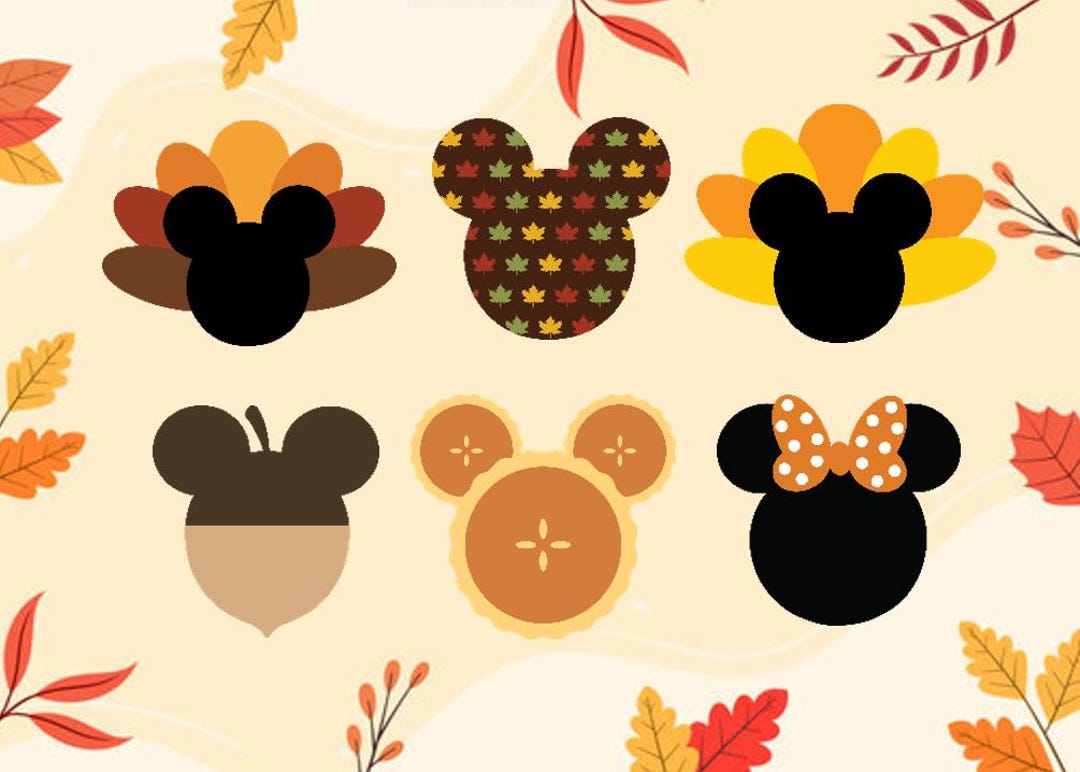 6 Disney Thanksgiving Decorations / Fall Decor / Disney Holiday