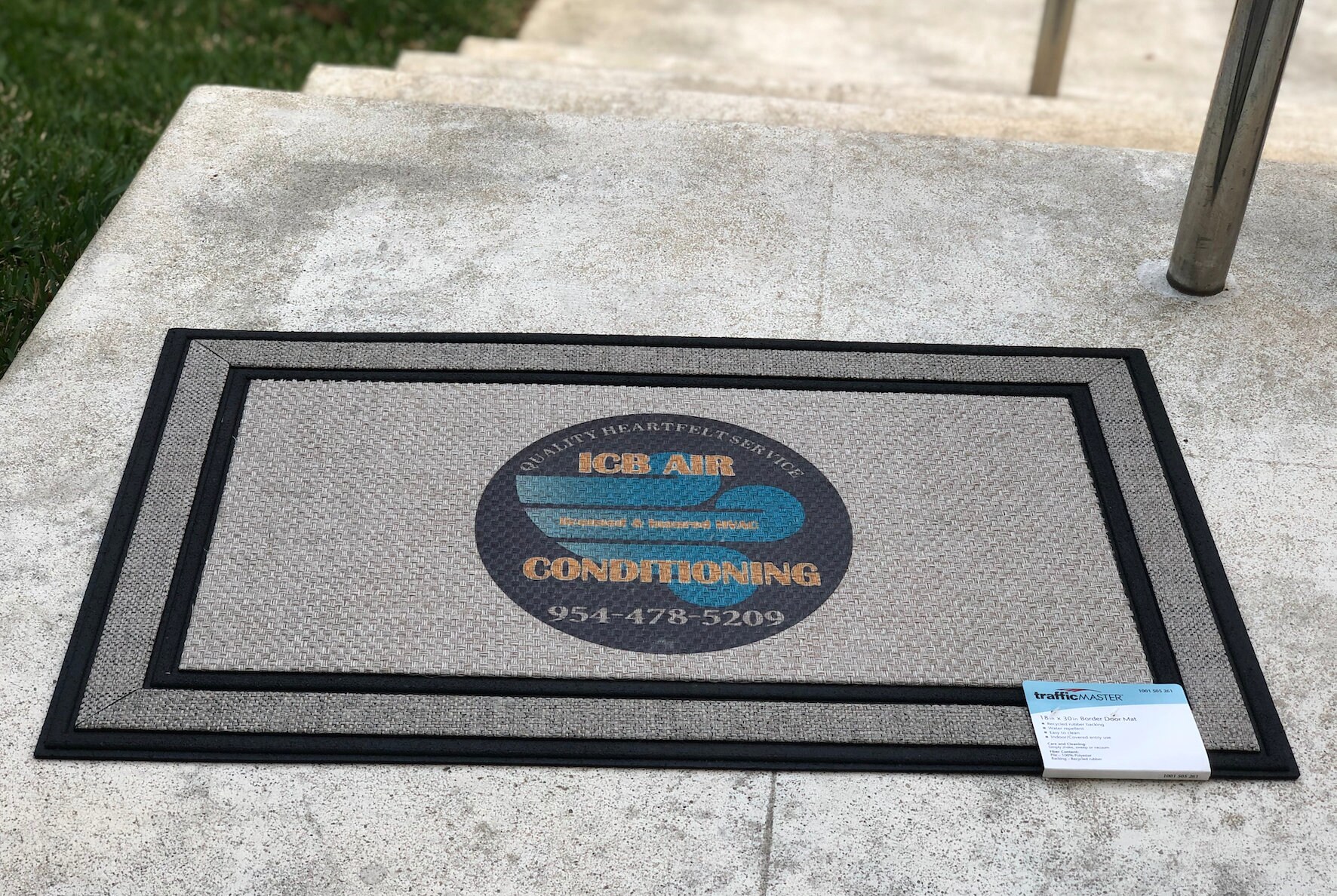 Custom Gray 18 in. x 30 in. Rubber Backed Door Mat Etsy