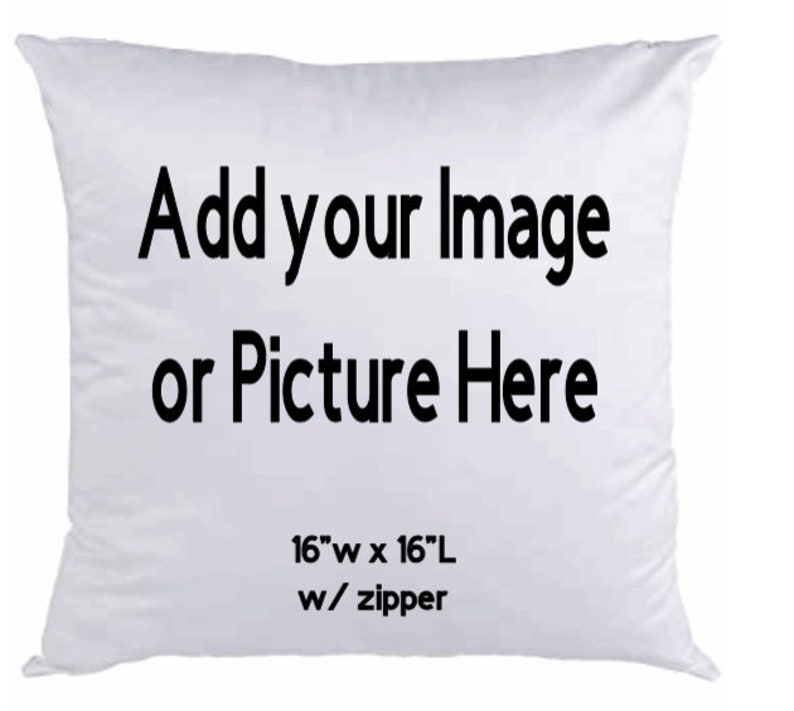 Custom Sublimation Pillow front Only Etsy
