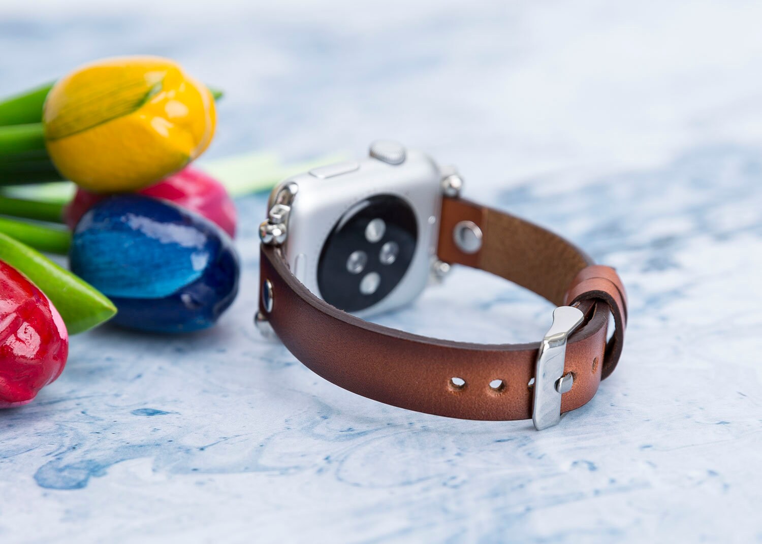 Rustikale Braune Perlen Apple Watch Band 38mm 40mm 42mm 44mm | Etsy