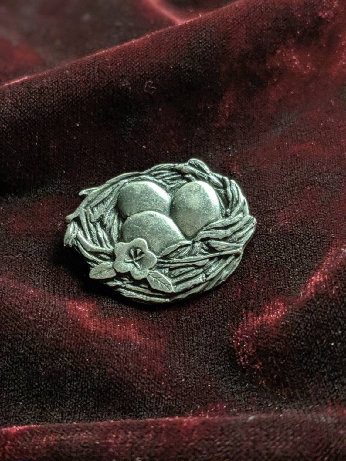 Adorable Birds & Blooms limited edition pin Etsy