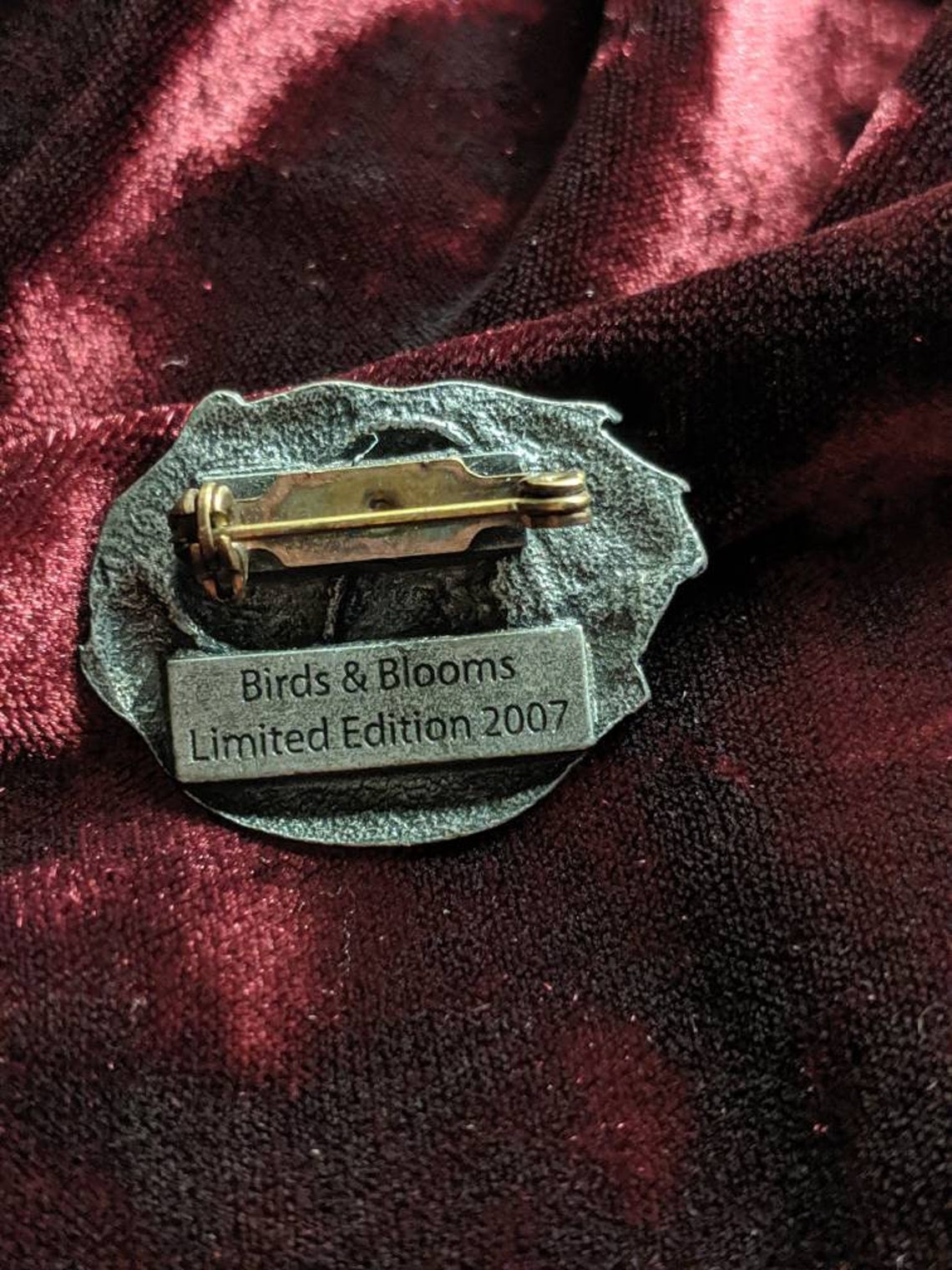 Adorable Birds & Blooms limited edition pin Etsy