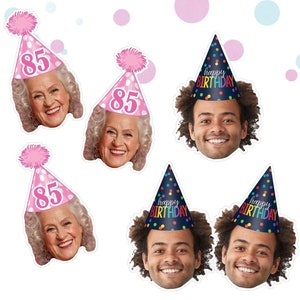 12 Face stickers, Birthday stickers, custom photo sticker, custom face sticker