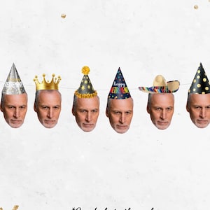 Retirement Banner, Retirement decorations, Custom face banner, custom head banner