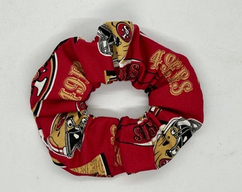 San Francisco 49ers scrunchie (not a licensed NFL product)