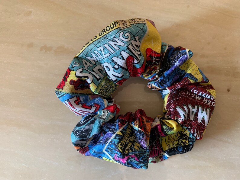 Perfect Marvel Gift Ideas: Marvel Comics Scrunchie