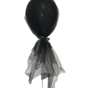 12 Wedding Party Decoration Tulle Balloon with Stand Various Colours UK STOCK image 4