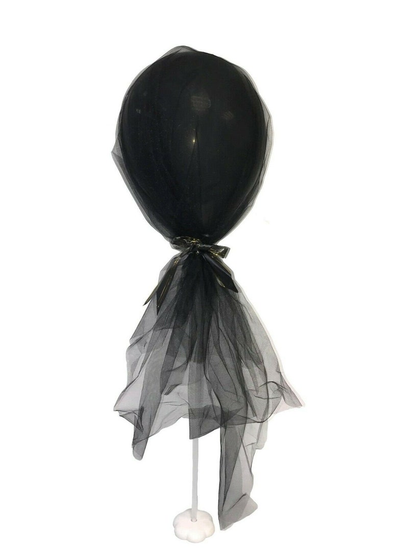 12 Wedding Party Decoration Tulle Balloon with Stand Various Colours UK STOCK imagem 4