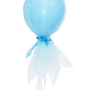 12 Wedding Party Decoration Tulle Balloon with Stand Various Colours UK STOCK image 3