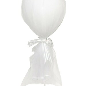 12 Wedding Party Decoration Tulle Balloon with Stand Various Colours UK STOCK image 6