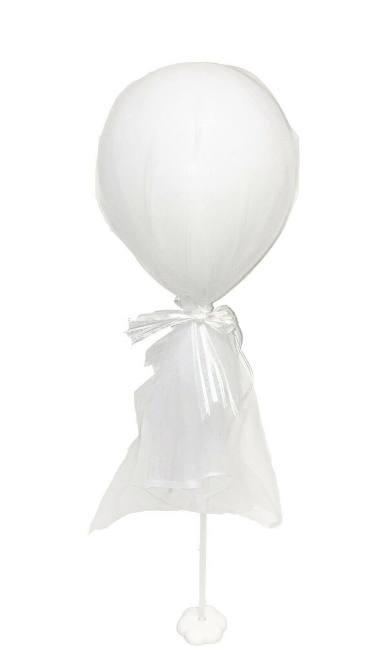 12 Wedding Party Decoration Tulle Balloon with Stand Various Colours UK STOCK image 6